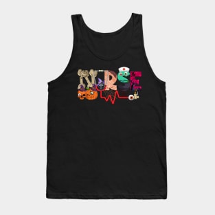 Halloween Nurse Nursing Cute Tank Top